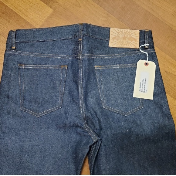 Brave Star CONE MILLS skeleton skinny selvedge denim jeans. W36 made in USA - Picture 6 of 12